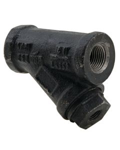 Watts 0220073 3/4 In Cast Iron Wye Pattern Strainer, Thread, 20 Mesh Screen, Tapped Retainer Cap