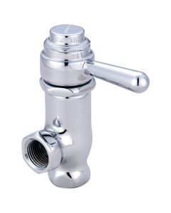 Central Brass 0333-L1/2 Self-Close Angle Stop Polished Chrome