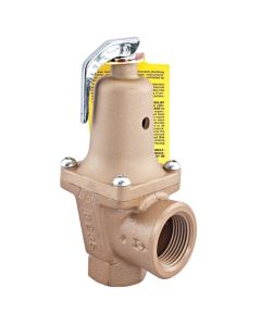 Watts 0383020 1 1/4 In Iron Boiler Pressure Relief Valve, 30 psi, Expanded Outlets