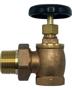 Wal-Rich 0408006 1 1/2"Brass Radiator Angle Valve