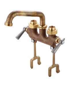 Central Brass 0468 Two Handle Laundry Faucet Rough Brass