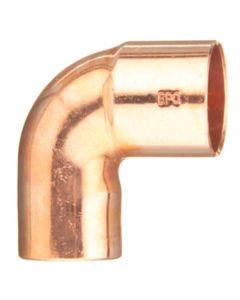 Elkhart 10031412 - 1" FTG x C Wrot Copper 90° Street Elbow-Close Ruff