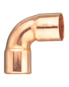 Elkhart 10031298 - 1" x 3/4" C x C Wrot Copper 90° Reducing Elbow-Close Ruff - Product Image