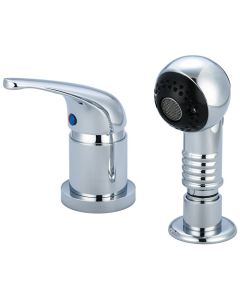 Central Brass 1130 Single Handle Shampoo Faucet Polished Chrome