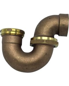 Wal-Rich 1212000 1 1/2" Rough Brass L.A. Trap Sweat