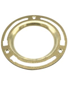 Wal-Rich 1349002 - 4" Shallow Brass Closet Flange