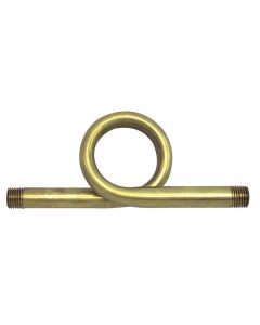 Wal-Rich 1706006 - Straight Brass Pigtail - 180 Deg