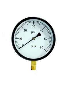 Wal-Rich 1712506 - 2 1/2" 60 PSI Pressure Gauge