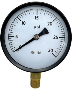Wal-Rich 1713004 - 4-1/2" 30 Psi Pressure Gauge    
