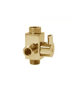 Jaclo 616-2-71-PCU 1/2 IPS x 3/8 OD Compression Valve Kit with Contemporary Round Lever Handle Polished Copper