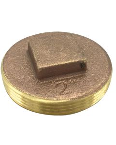 Wal-Rich 2424204 - 2 1/2" Raised-Head Brass Plug