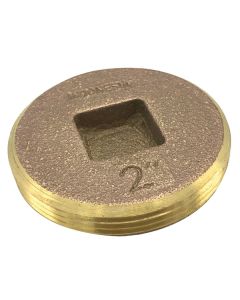 Wal-Rich 2424302 - 2" Countersunk Head Brass Plug