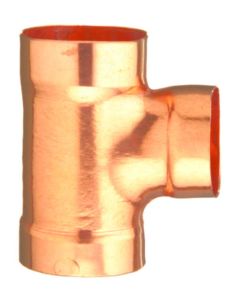 Elkhart 10046562 - 1-1/2" x 1-1/2" C x C x C WROT DWV Copper 90° Sanitary Tee - Product Image