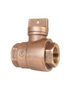 Legend 314-255NL 1" No Lead Bronze FNPT x FNPT Curb Stop