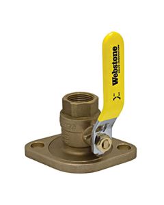 Webstone 41403 3/4" IPS Isolator w/Rotating Flange FP Brass Ball Valve - w/Adjastable Packing Gland, Nuts & Bolts - 600 WOG