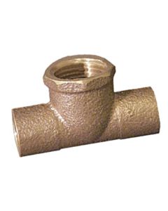 Elkhart 10056962 - 3/4" C x C x F Cast Brass Lead-Free Tee