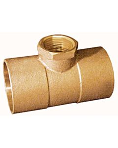 Elkhart 10051180 - 1-1/2" x 1-1/2" x 3/4" C x C x C Cast Brass Lead-Free Reducing Tee - Product Image