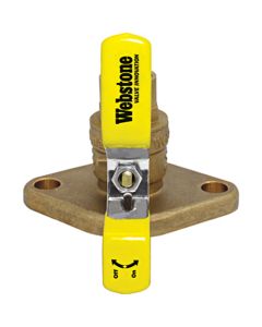 Webstone 50407HV 2" SWT Isolator High Velocity - FP Brass Ball Valve - W/Adj Packing Gland Nuts & Bolts - 600 WOG - Product Image