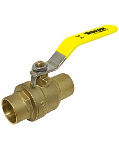Webstone 50702 1/2" CxC Full Port Forged Brass Ball Valve W/ Reversible Handle
