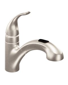 Moen 67315SRS Integra Spot Resist Stainless One-Handle Low Arc Pullout Kitchen Faucet