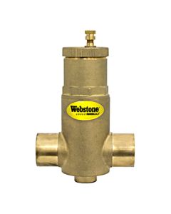 Webstone 75004 1" Sweat Air Separator Brass