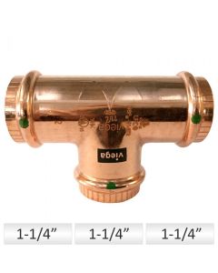 Viega 77442 - 1-1/4" ProPress tee  Copper Press Connection