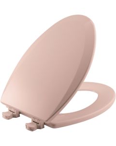 Bemis 7B1500EC 063 Elongated Enameled Wood Toilet Seat in Venetian Pink with Easy Clean & Change Hinge - Product Image