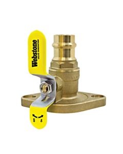 Webstone 81403HV 3/4" Press Isolator w/Rotating Flange High Velocity - FP Brass Ball Valve - w/Adjustable Packing Gland, Nuts & Bolts - 250 CWP / 250F MAX