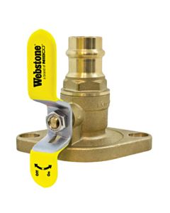 Webstone 81404HV 1" PRS Isolator W/Rot Flg High Velocity- FP Brass Ball Valve - W/Adj Packing Gland Nuts & Bolts - 250 Cwp / 250F Max