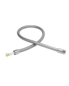 T&S Brass B-0044-H2A Hose, 44" Flexible Stainless Steel, Less Handle
