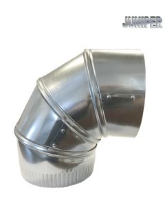 Juniper E0726 7" Galvanized Smoke 26GA 90-Elbow