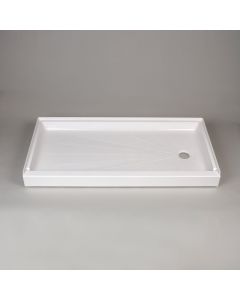 Mustee 3060R - 30" x 60" ShowerTub Shower Base - Right Drain - White