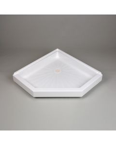 Mustee 3636CM - 36" DURABASE Neo-Angle Shower Base - White