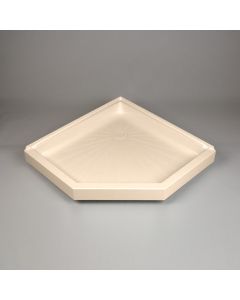 Mustee 4242CBN - 42" DURABASE Neo-Angle Shower Base - Bone