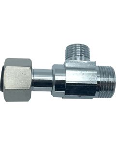 Wal-Rich RV702LF - 3/8" X 1/4" X 3/8" Chrome-Plated Retroadapter - Lead-Free