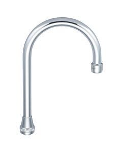 Central Brass SU-157-KSA 5-1/2″ Swivel Gooseneck Spout With Aerator Polished Chrome
