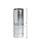 Metal-Fab 4M12 4"x12" Metal Type-B Round Pipe