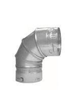 Metal-Fab 4M90 4" Metal Type-B Adjustable Elbow Round Pipe