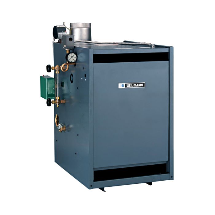 Weil-Mclain 119-504-330 PEG-50 PIDN Atmospheric Gas Packaged Boiler, Steam Only, Natural Gas Only, Series 6 175,000 BTU Input 454 Sq. ft. Net AHRI Steam 82% AFUE